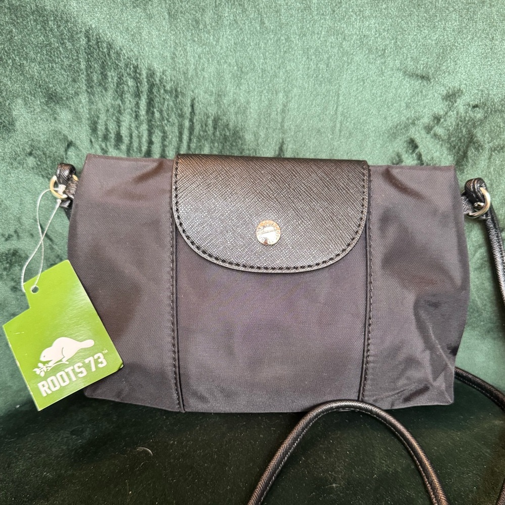 Roots Nylon Crossbody Pouch